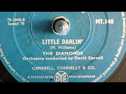 The Diamonds — The Diamonds Little Darlin’ 78rpm