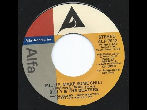 Billy Vera & The Beaters — Millie, Make Some Chili - Billy Vera & the Beaters