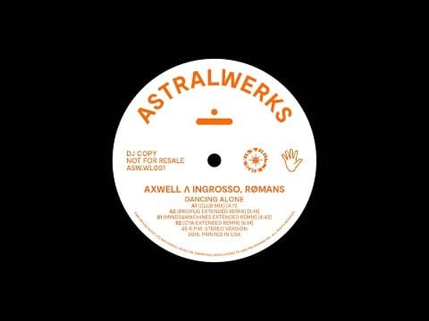 Axwell Λ Ingrosso — Axwell Λ Ingrosso - Dancing Alone ft. RØMANS (CYA Remix)