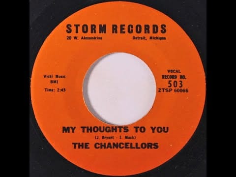 The Chancellors (18) — The Chancellors - My Thoughts To You 1959