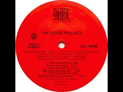 The Reese Project — The Reese Project • The Colour Of Love (Juan Atkins Techno Remix) (1992)