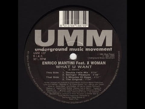 Enrico Mantini — Enrico Mantini ‎– What U Want (The Original)