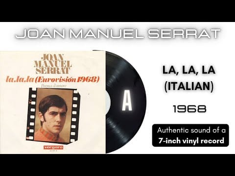 Joan Manuel Serrat — Joan Manuel Serrat - La, La, La (Italian Version) [7'' vinyl]