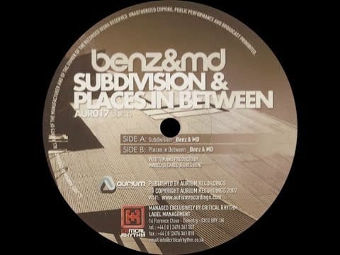 Benz & MD — Benz & MD ‎– Places In Between (Original Mix)