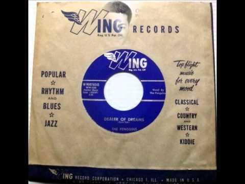 The Penguins — PENGUINS - DEALER OF DREAMS / PEACE OF MIND - WING 90076X - 1956