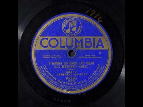Campbell And Burr — I Wanna Go Back (To Dear Old Mother's Knee) - Campbell and Burr