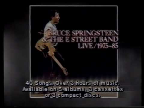 Bruce Springsteen & The E-Street Band — Bruce Springsteen & the E Street Band   LIVE   1975 1985 Commercial   1987