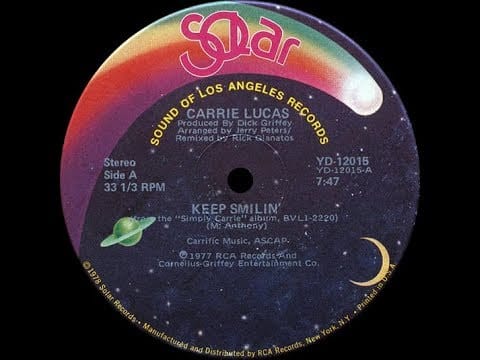 Carrie Lucas — Carrie Lucas ‎– Keep Smilin' (12" Version) ℗ 1977