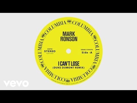 Mark Ronson — Mark Ronson - I Can't Lose (Duke Dumont Remix) [Audio] ft. Keyone Starr