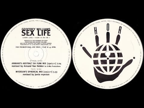 Geoffrey Williams — Geoffrey Williams - Sex Life (Myerson's Spherical Mix) 1997