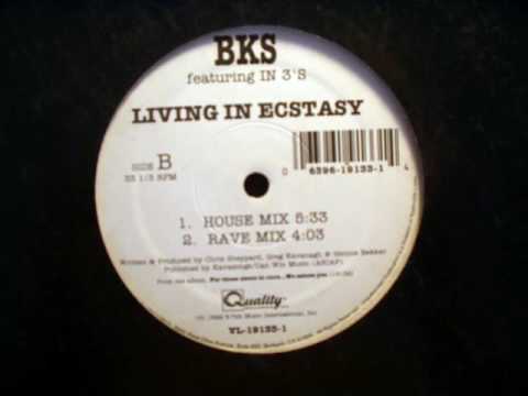 BKS — BKS - Living In Ecstasy (House Mix) 1992 - Vinyl