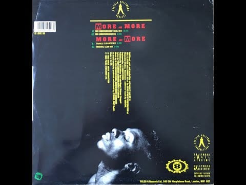 Captain Hollywood Project — CAPTAIN HOLLYWOOD PROJECT - More & More (Red Underground Dub)
