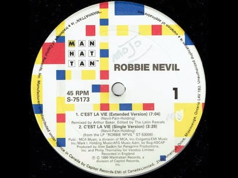 Robbie Nevil — Robbie Nevil – C'est La Vie (Extended Version) (1986)