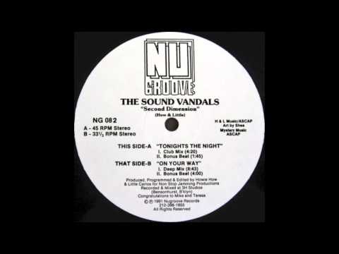 The Sound Vandals — The Sound Vandals - Tonights The Night (Bonus Beat) (1991)