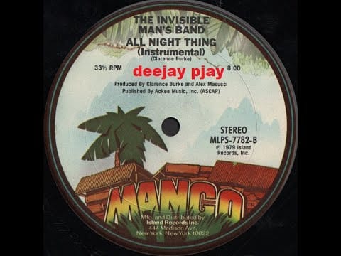 Invisible Man's Band — The Invisible Man's Band - All Night Thing (Instrumental) (From vinyl)