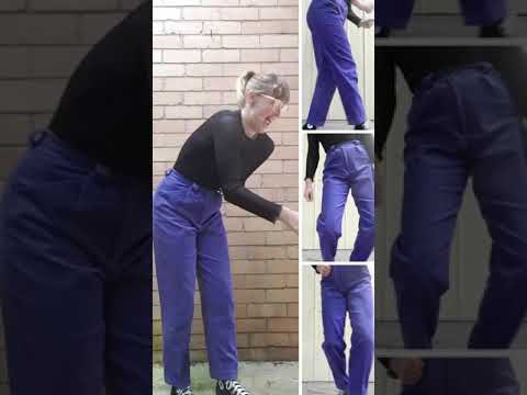 Corduroy (3) — Cotton wearing 90s purple corduroy pants