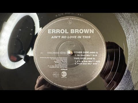 Errol Brown — Errol Brown – Ain't No Love In This (Sir Sholt Mix) - Ultraphonic – 1471, EastWest – 1471 (1996)