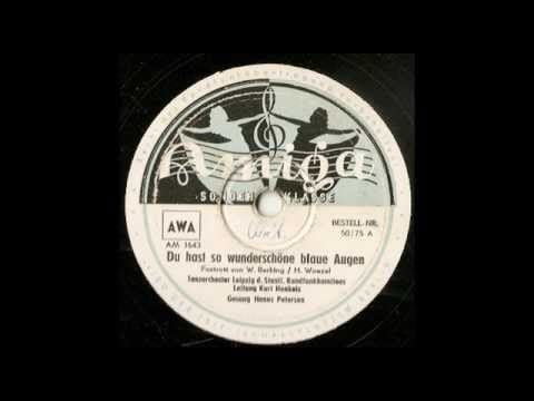 Rundfunk-Tanzorchester Leipzig — Du hast so wunderschöne blaue Augen - Hanns Petersen - Amiga 50/75