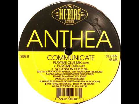 Anthea (3) — Anthea – Communicate - (Playtime Dub)