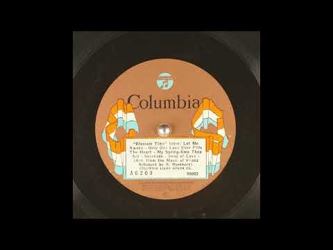 Prince's Orchestra — Blossom Time - Columbia Light Opera Company