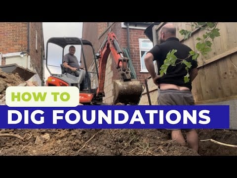 The Foundations — Digging, Prepping & Pouring UK foundations