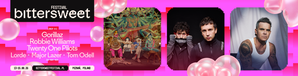 BitterSweet Festival 13-15.08.26, Poznań, Poland — Gorillaz, Robbie Williams, Twenty One Pilots, Lorde, Major Lazer, Tom Odell