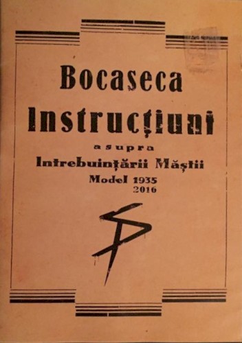 Instrucțiuni Asupra Întrebuințării Măștii