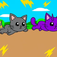 Sprunki Durple and Gray Cat