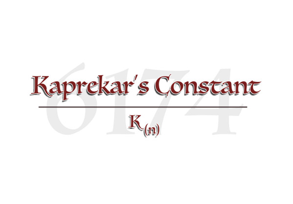 Kaprekar's Constant