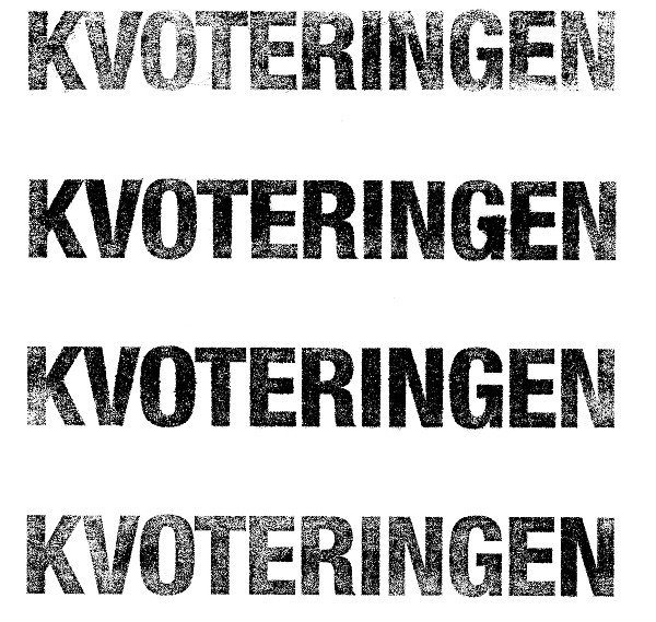 Kvoteringen