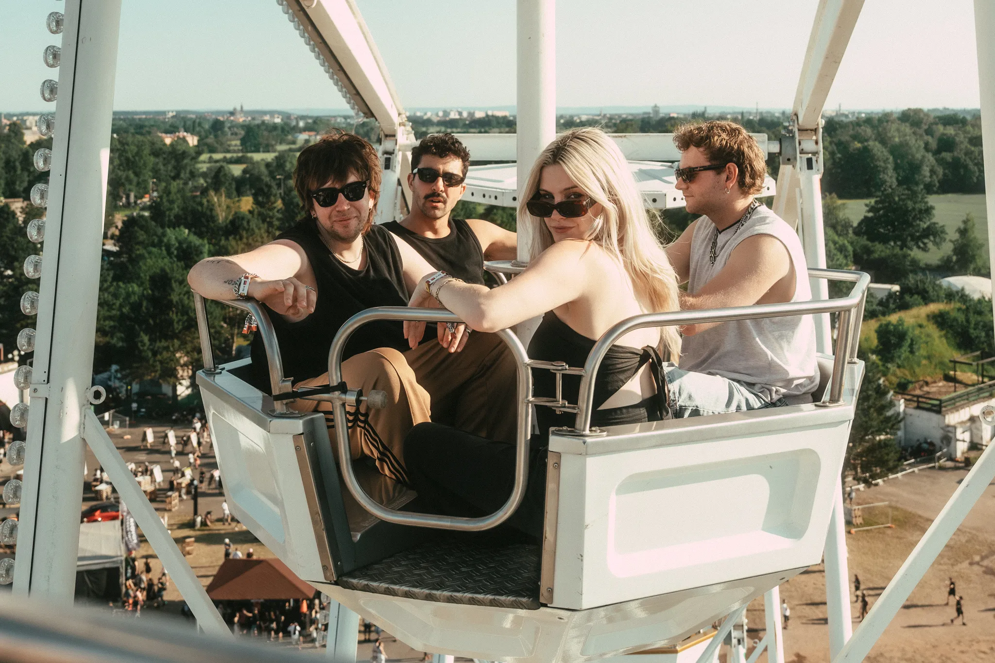 In Photos: swim school take the stage – and the steering wheel – at Rock for People 2025