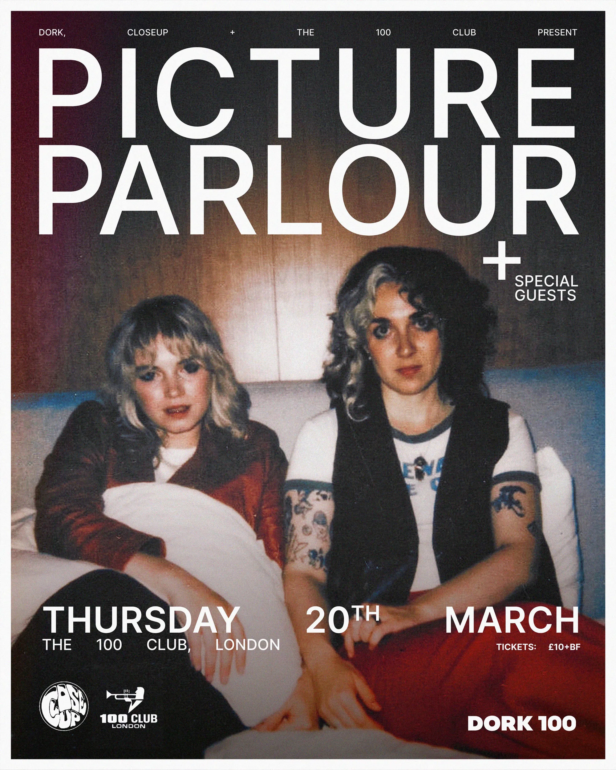 Dork's Night Out: Picture Parlour @ 100 Club, London