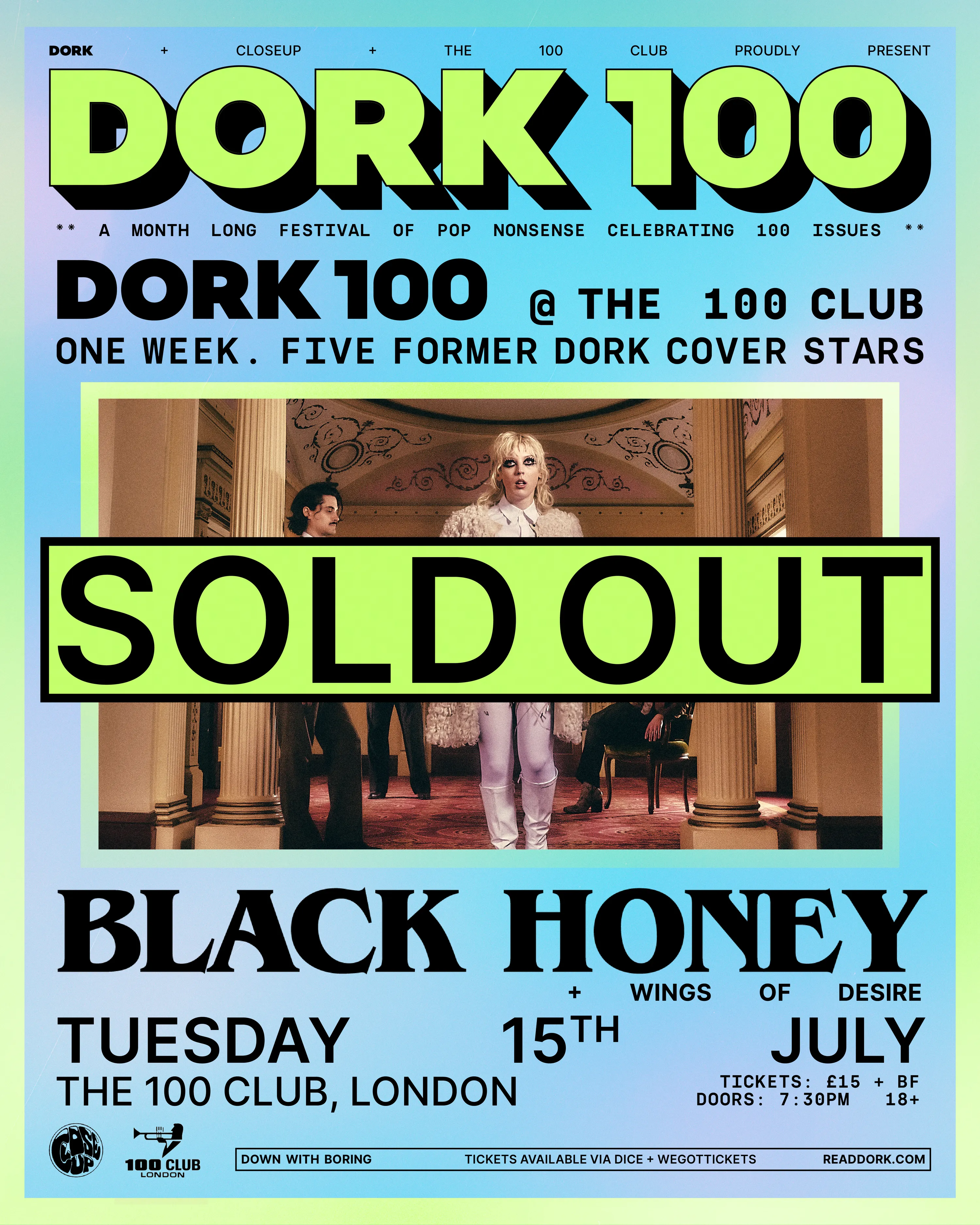 Dork 100: Black Honey @ The 100 Club, London
