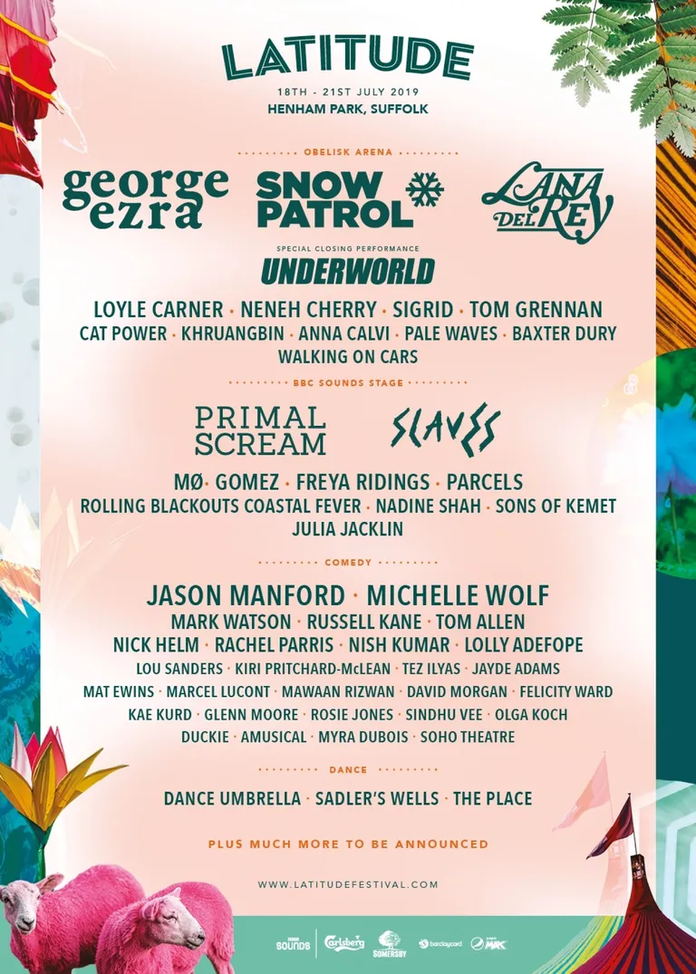Lana Del Rey, George Ezra and Snow Patrol are headlining Latitude 2019