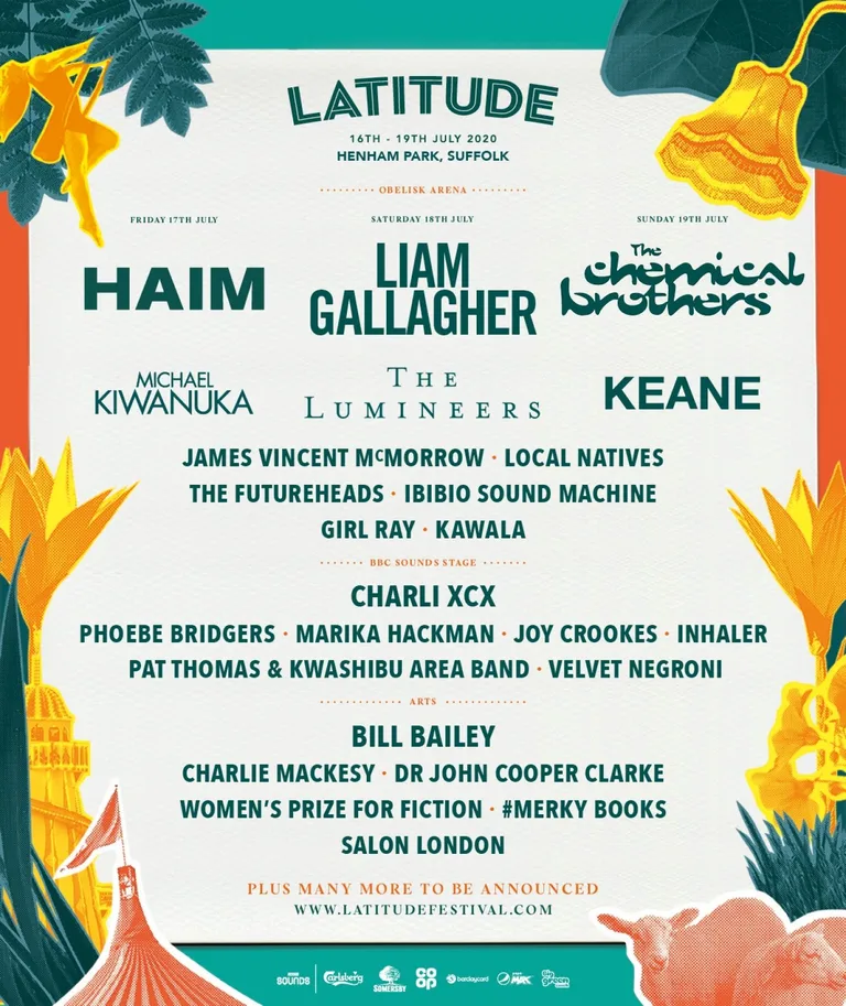 Haim, Liam Gallagher and The Chemical Brothers are topping the bill at Latitude 2020