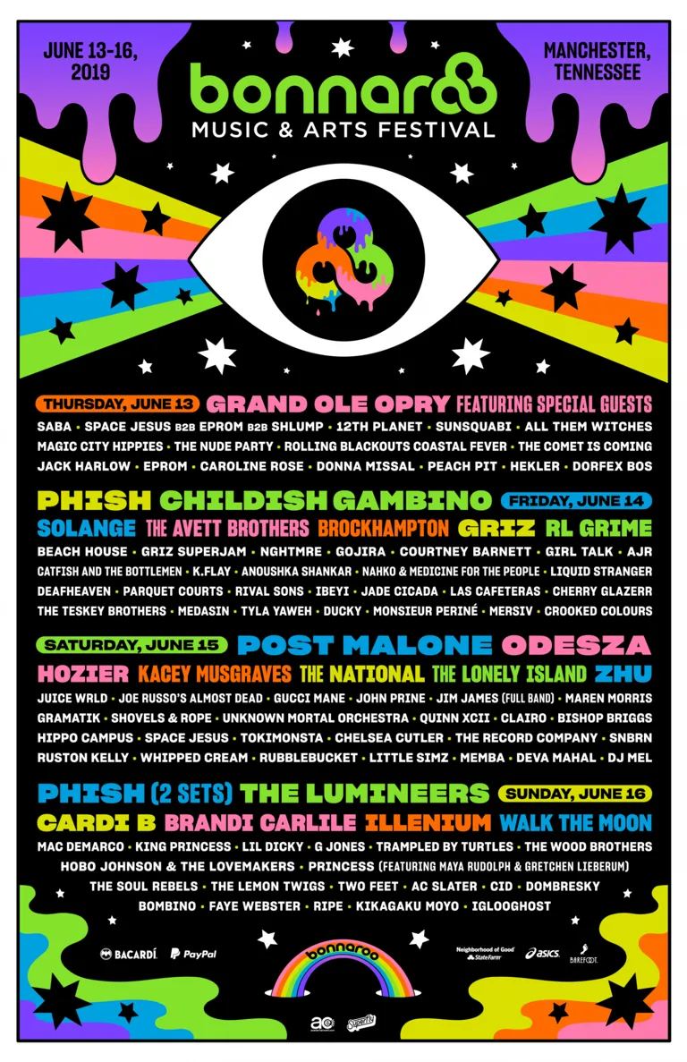 Childish Gambino, Brockhampton, Solange and The National are all playing Bonnaroo 2019.