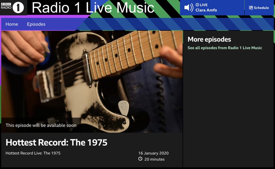 Is this when we're getting the next track from The 1975?