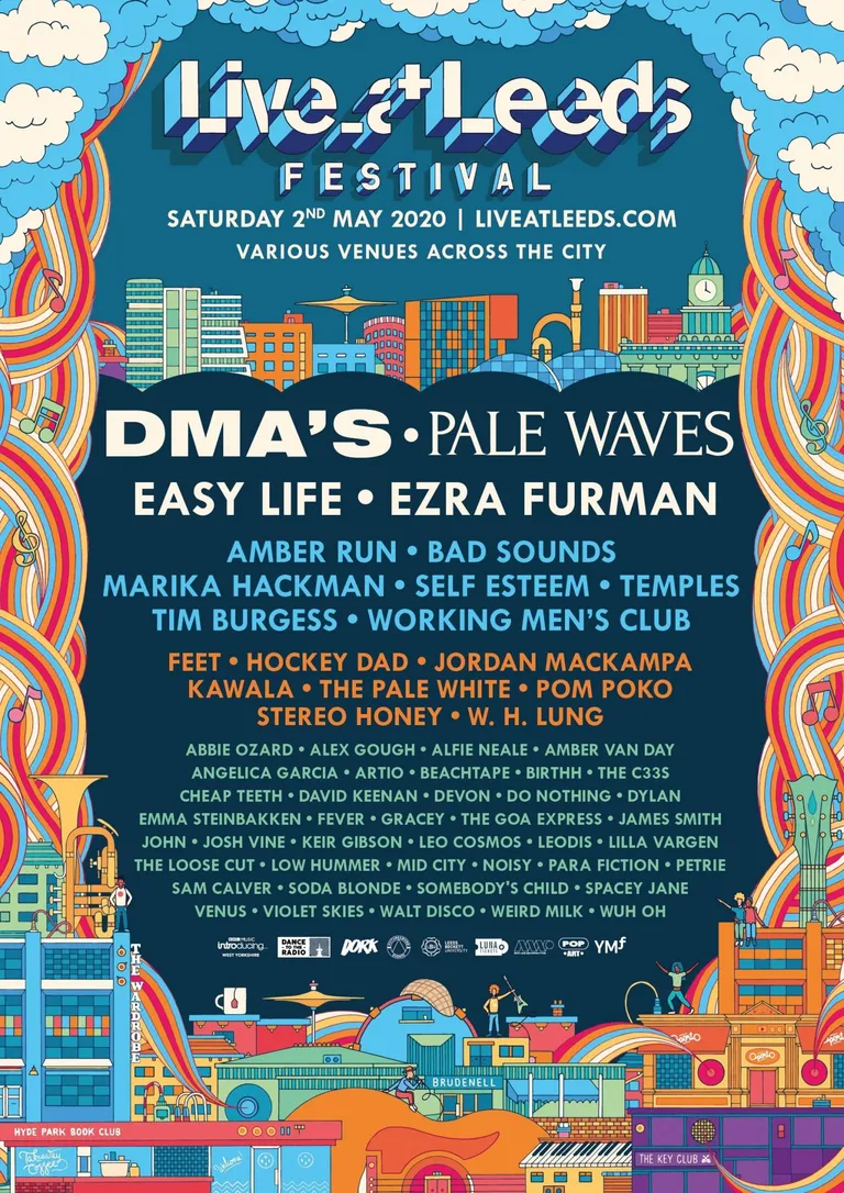 DMA's and Pale Waves are leading the first names for 2020's Live At Leeds