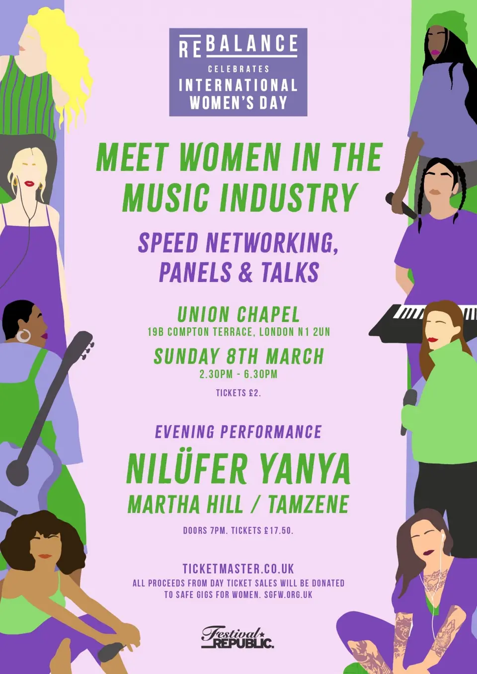 Festival Republic have launched a brand new event, ReBalance Celebrates International Women’s Day