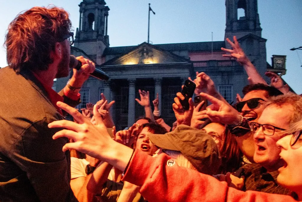 Yard Act at Leeds' Millennium Square is an emotional and special gig for the band and crowd alike