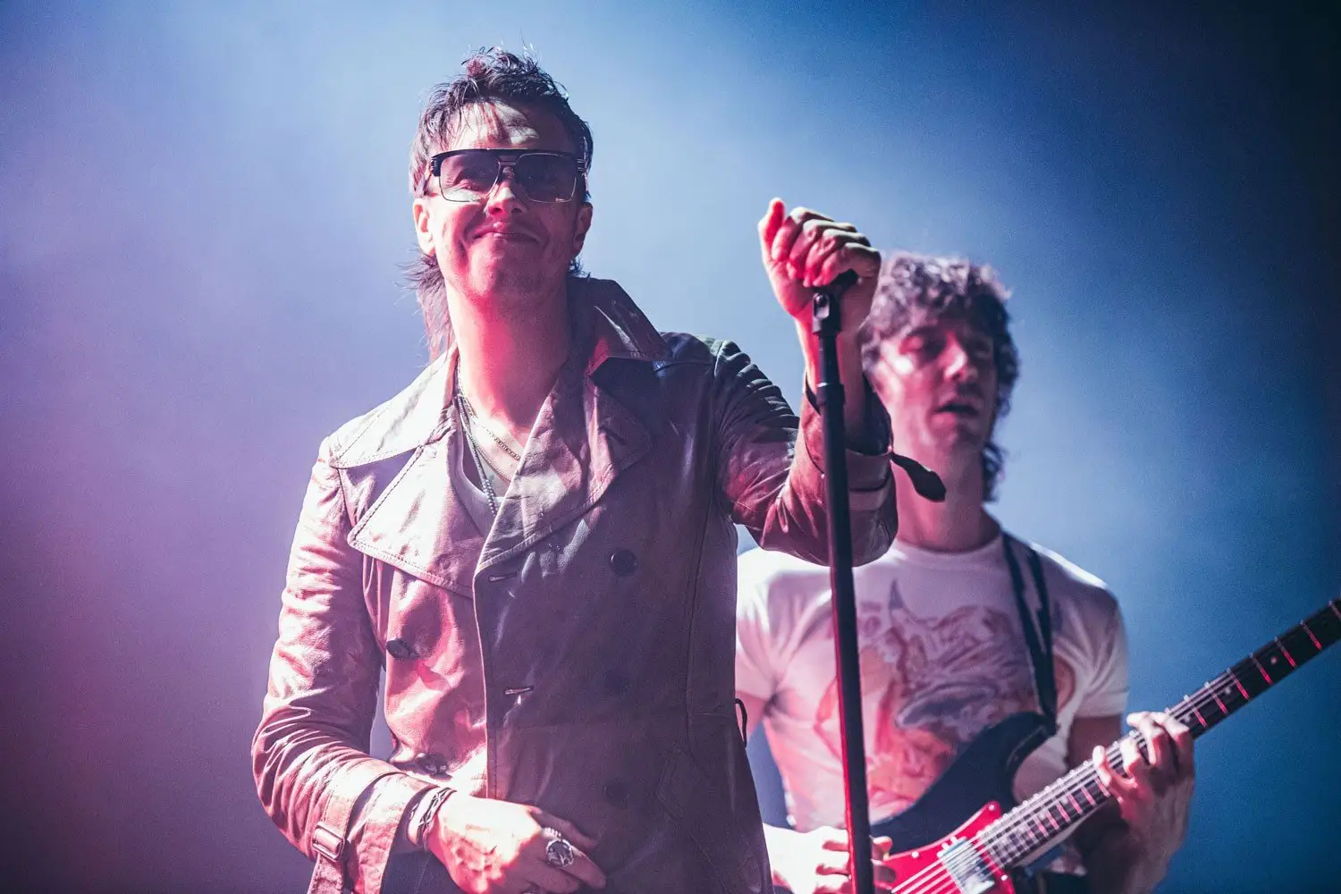 The Strokes have unveiled their new track 'Going Shopping' at a San Francisco warm-up show