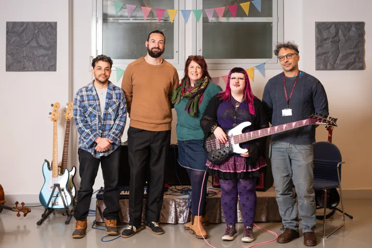 Brian, Ross, Bev, Ruby and Jered at the N&R London Centre (Credit: Jeremy Banks)