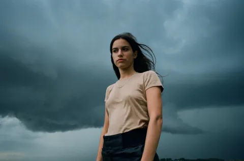 Oklou welcomed Underscores to the stage at Coachella 2026