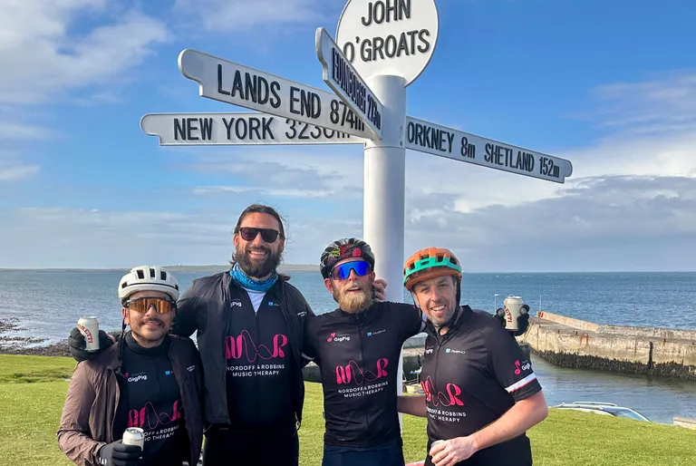 Ross MacDonald and Brian MacDonald have raised over £32,000 with their Land's End to John O'Groats cycling challenge
