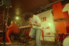 The Sophs walk 'THE DOG DIES IN THE END' round the 100 Club for Before Doors