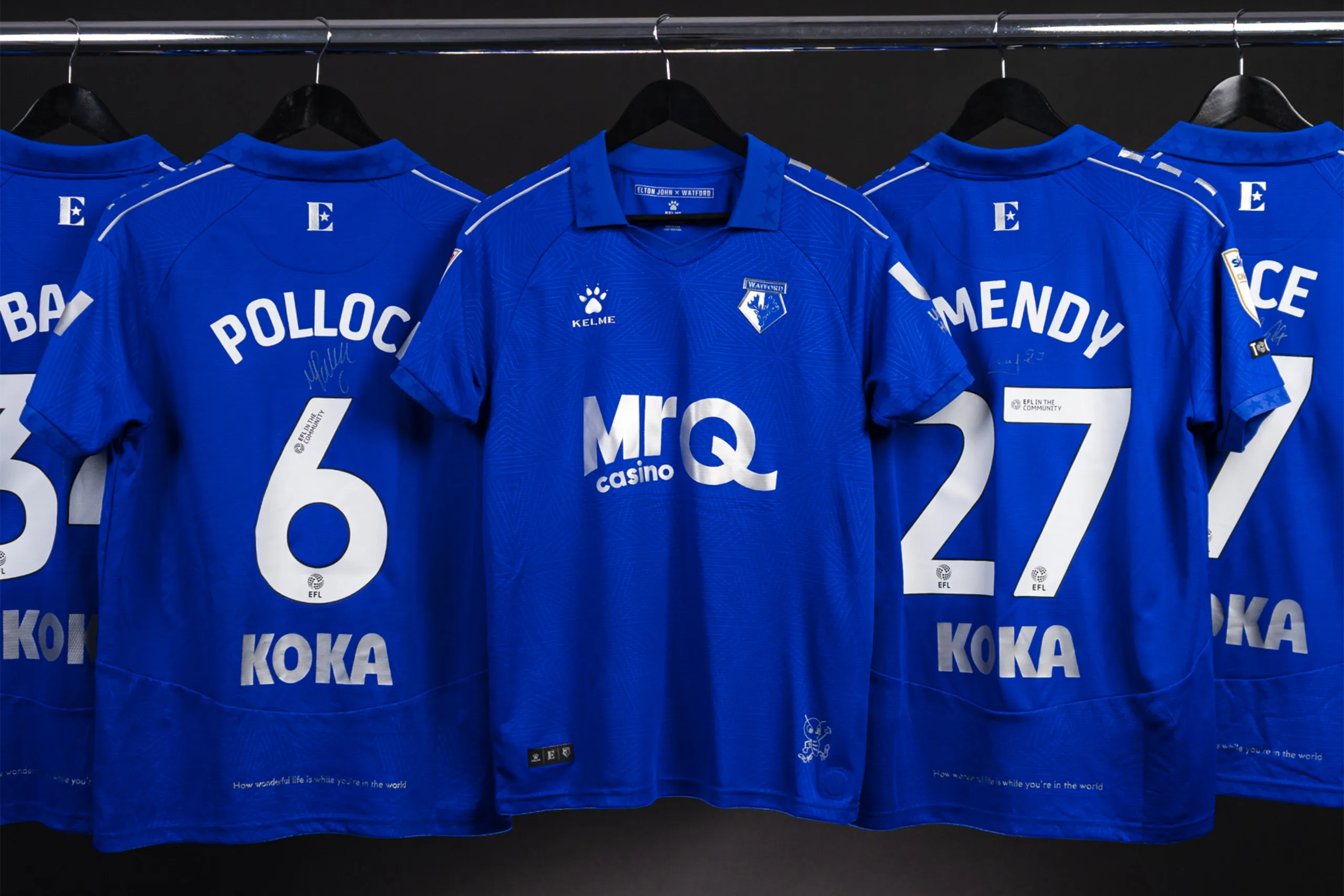 Elton John-inspired Watford FC shirts are going up for exclusive auction