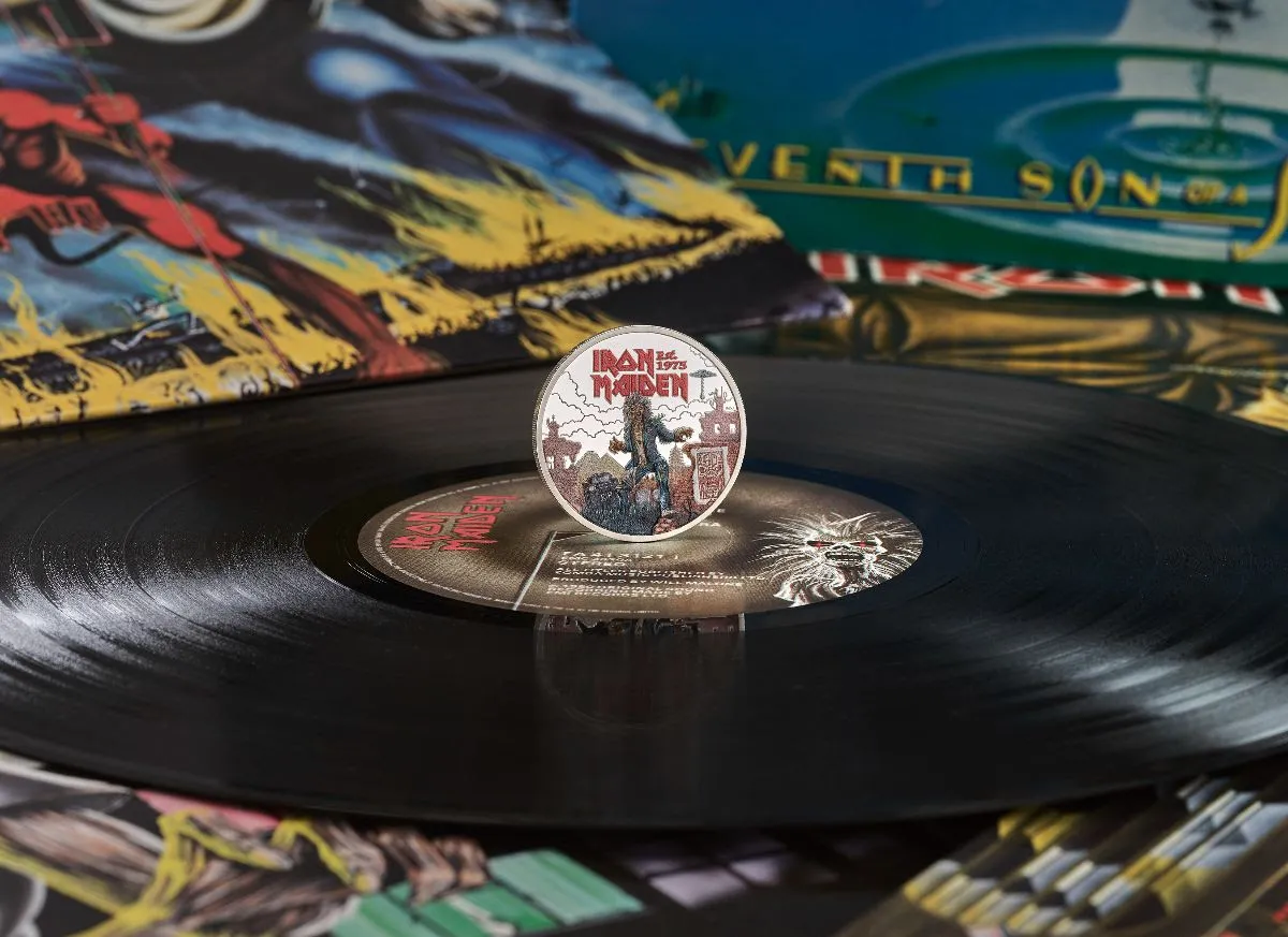 The Royal Mint is celebrating Iron Maiden's 50th anniversary with a commemorative coin