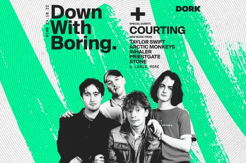 Courting are the special guests on the 100th episode of Down With Boring