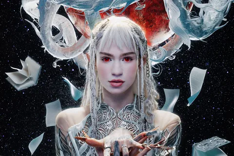 Grimes looks to be about to drop a new track 'Shinigami Eyes'