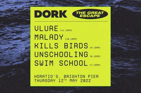 Pier we go! Dork is off to the seaside with The Great Escape for a showcase featuring VLURE, Swim School, Malady and more